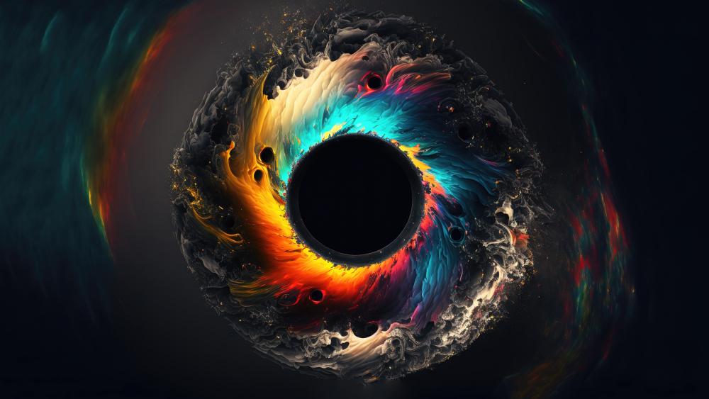 Galactic Iris: A Symphony of Colors wallpaper