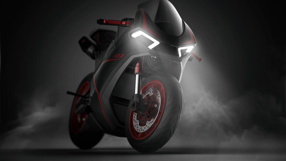 Yamaha R1 Superbike Stealth Mode wallpaper