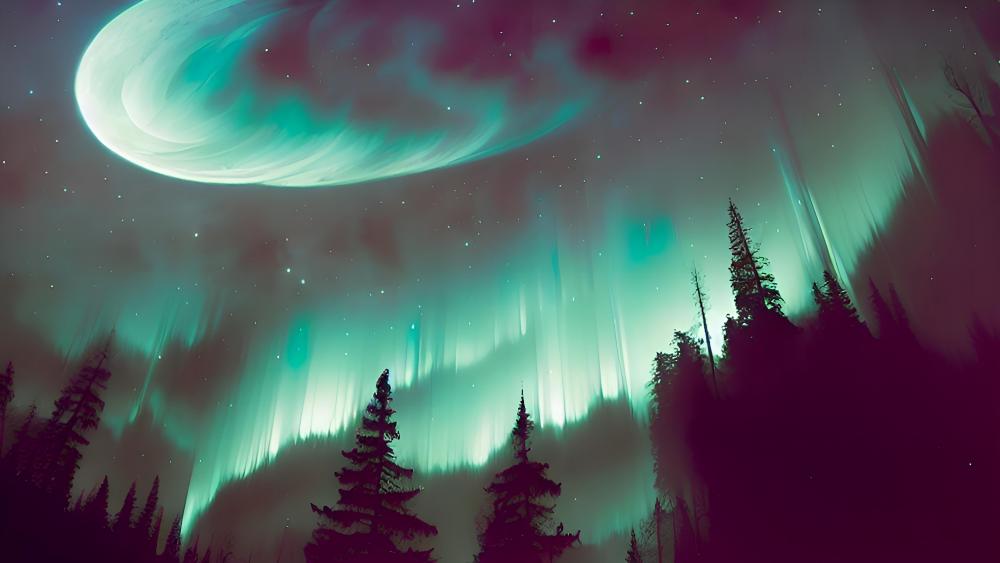 Whispers of the Northern Lights wallpaper