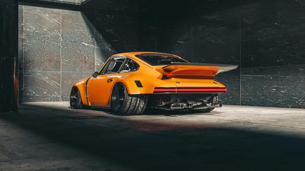 Sleek Orange Dream - Porsche 911 Wallpaper wallpaper