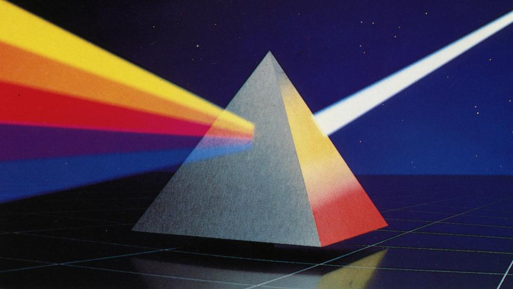 Retro Prism of Light and Color wallpaper