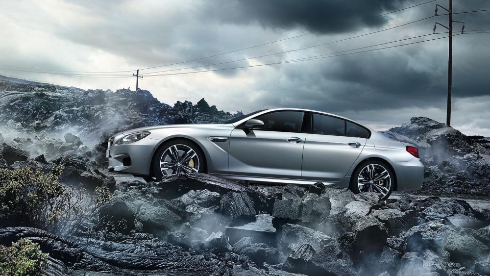 Sleek BMW M6 Gran Coupe Dominates Rugged Terrain wallpaper