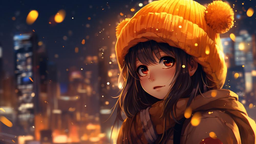 Warm Winter Glow Amidst New Year's Eve wallpaper