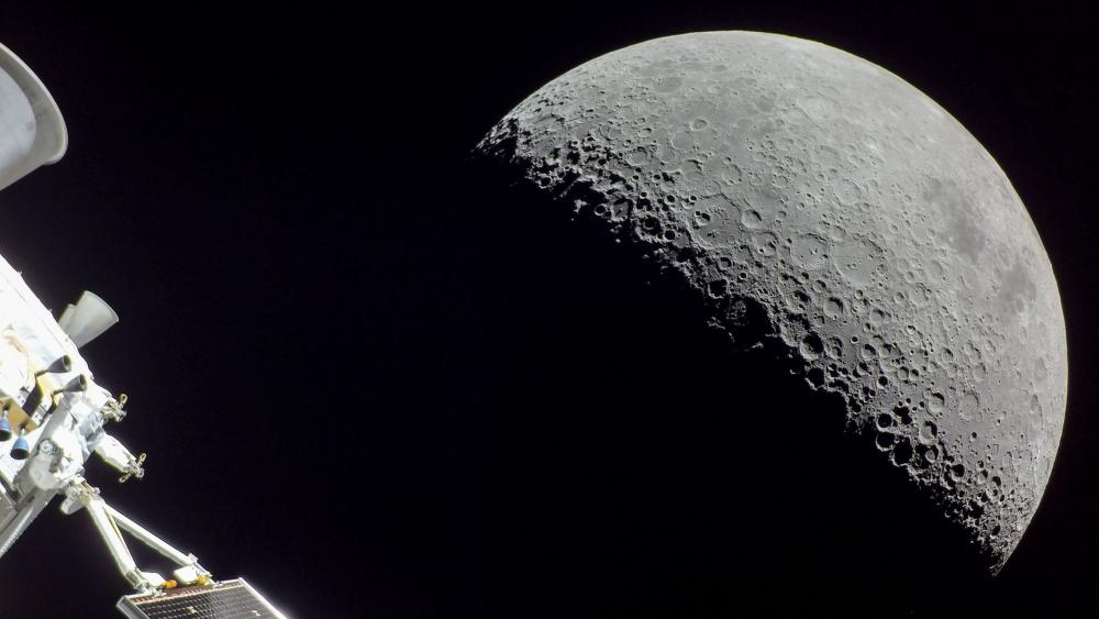 Lunar Frontier through Artemis Lens wallpaper