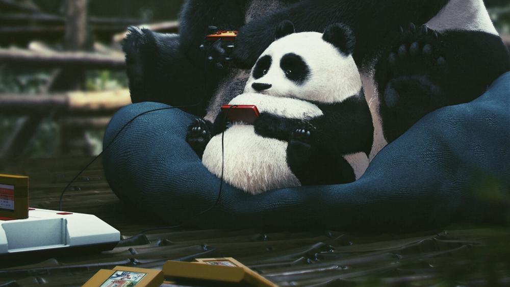 Panda Gamer's Ultimate Chill Session wallpaper