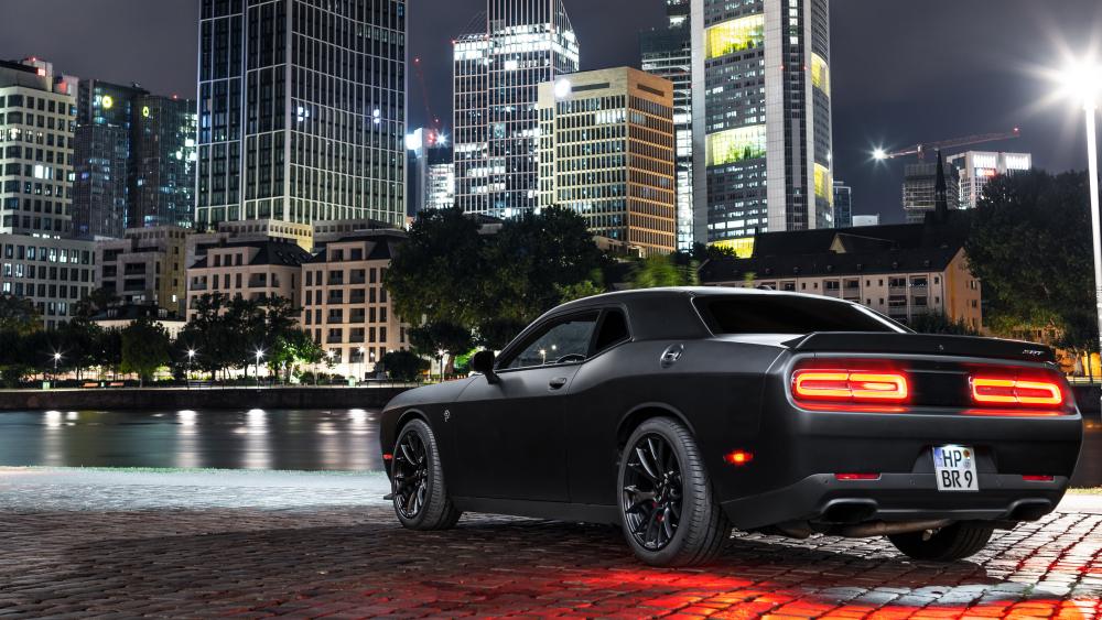 Midnight Prowl with Dodge Challenger wallpaper