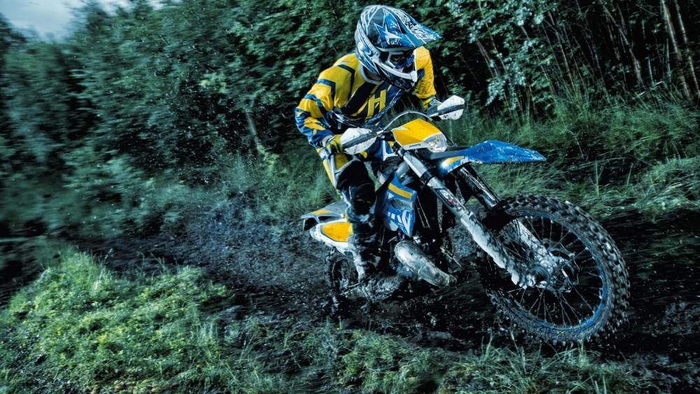 Thrilling Off-Road Motorcycle Adventure wallpaper