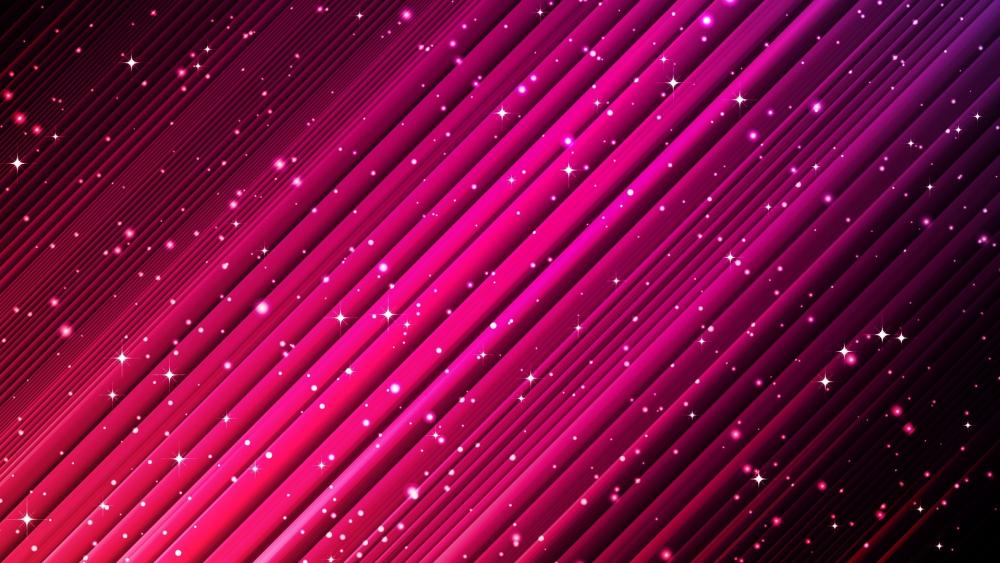 Dazzling Pink Stripes and Twinkles wallpaper