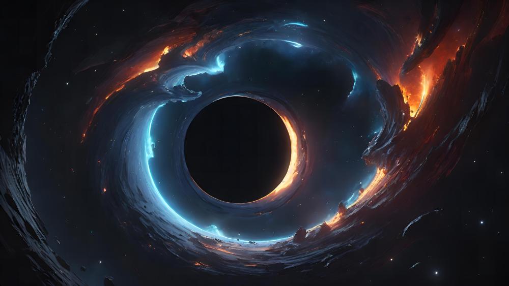 Swirling Abyss of Cosmic Mysteries wallpaper