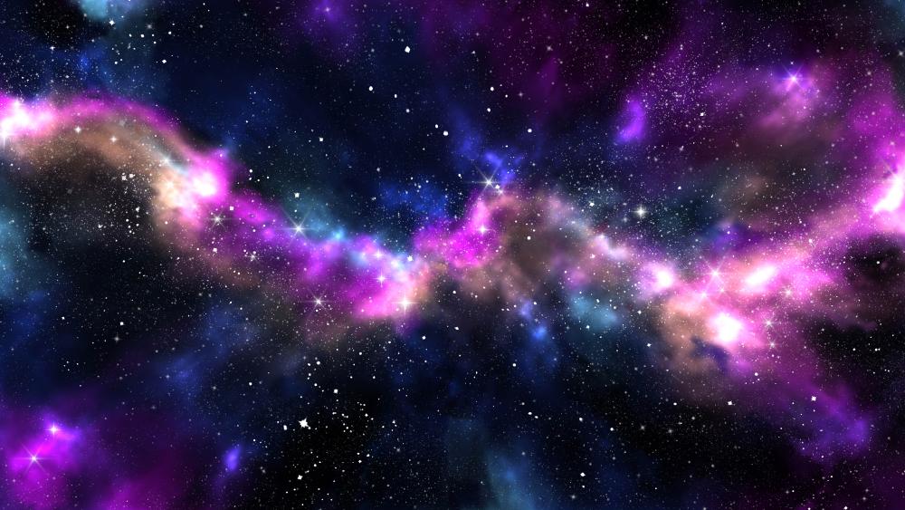 Stellar Brilliance in the Cosmic Ocean wallpaper
