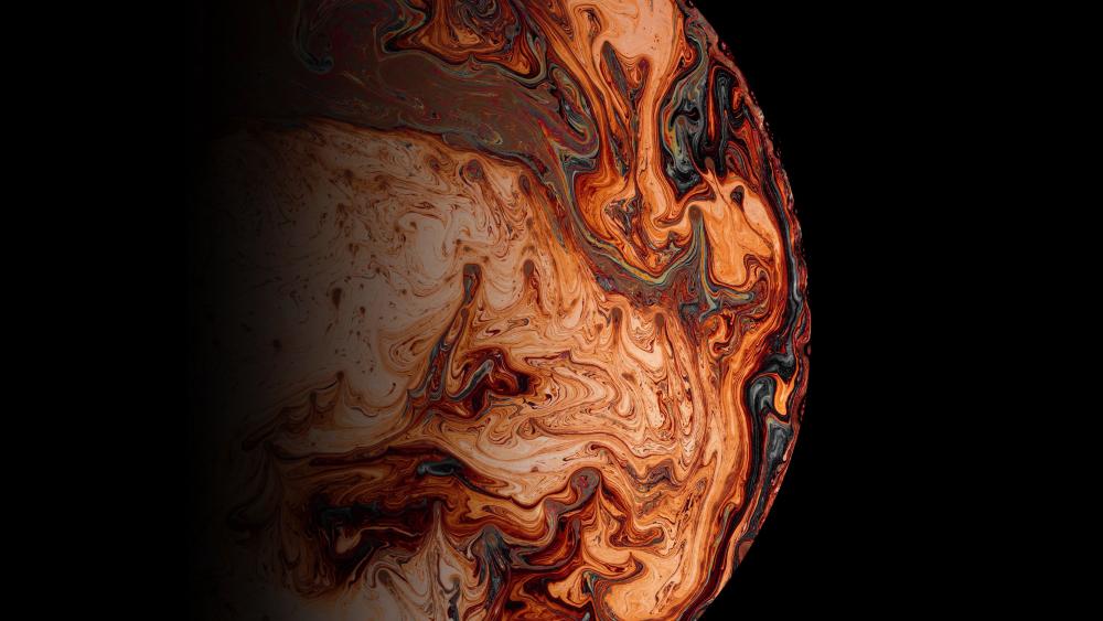 Mars Abstract Swirls wallpaper