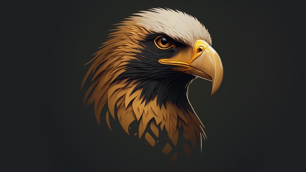 Majestic Golden Eagle Portrait wallpaper