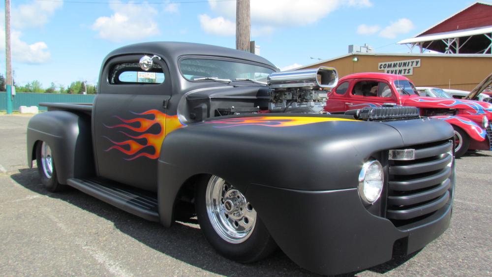 Classic Hot Rod Ford Pickup Style wallpaper