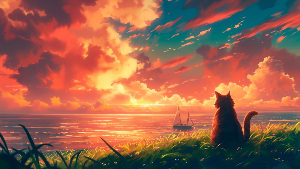 Sail Into The Sunset wallpaper