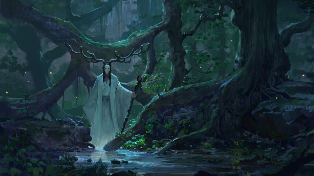 Magical Guardian of the Enchanted Woods wallpaper