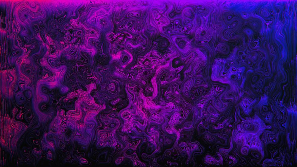 Purple and Blue Psychedelic Dream wallpaper