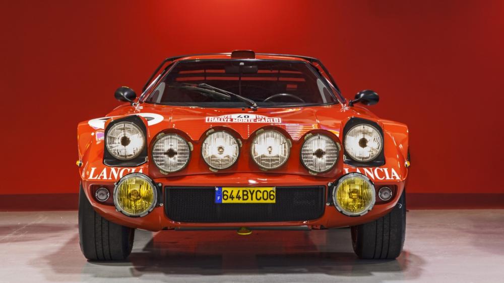 Iconic Lancia Stratos Rally Masterpiece wallpaper