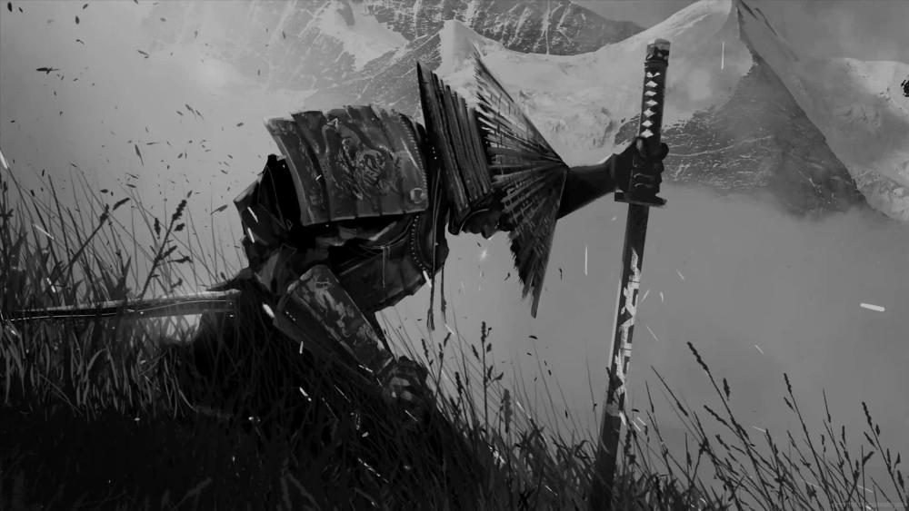 Samurai of the Mountain Shadows wallpaper