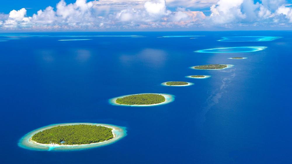 Serenity of Baa Atoll in the Maldives wallpaper