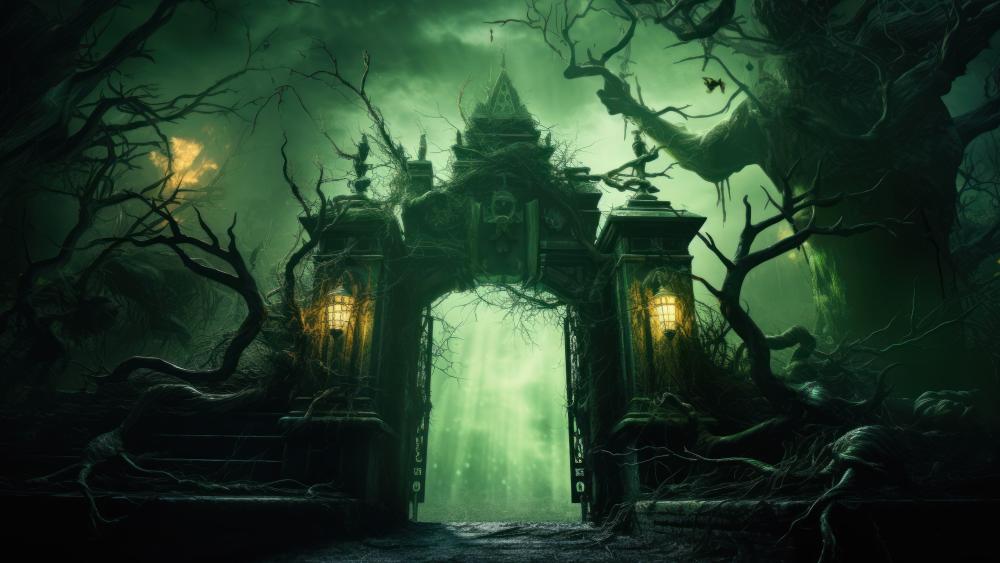 Eerie Gateway to the Unknown wallpaper