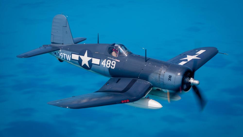 Vought F4U Corsair in Flight wallpaper