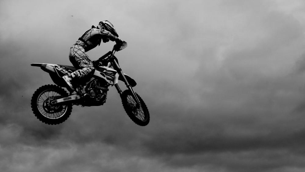 Freestyle Motocross Jump in Action wallpaper