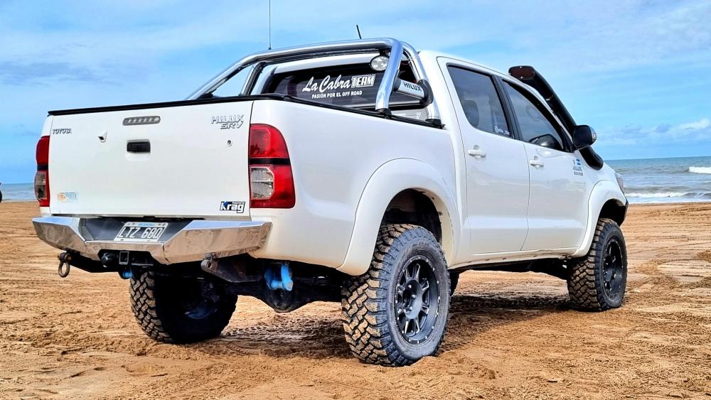 Powerful Toyota Hilux on the Beach wallpaper