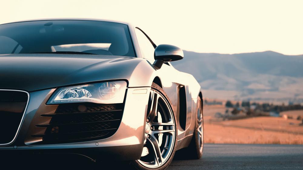 Sleek Audi R8 at Sunset wallpaper