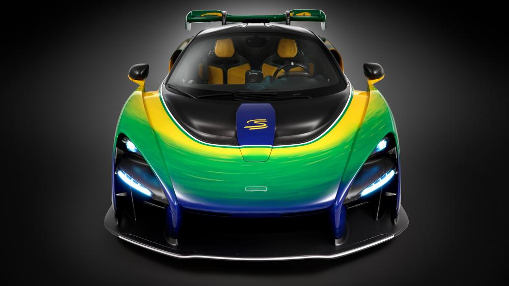 McLaren Senna in Vibrant Colors wallpaper
