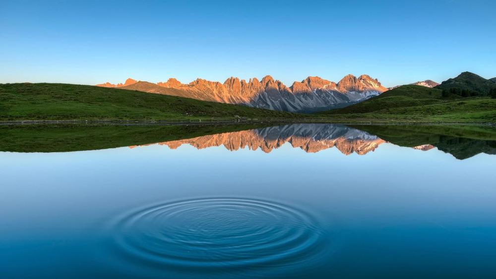 Serene Reflections at Salfeiner See wallpaper