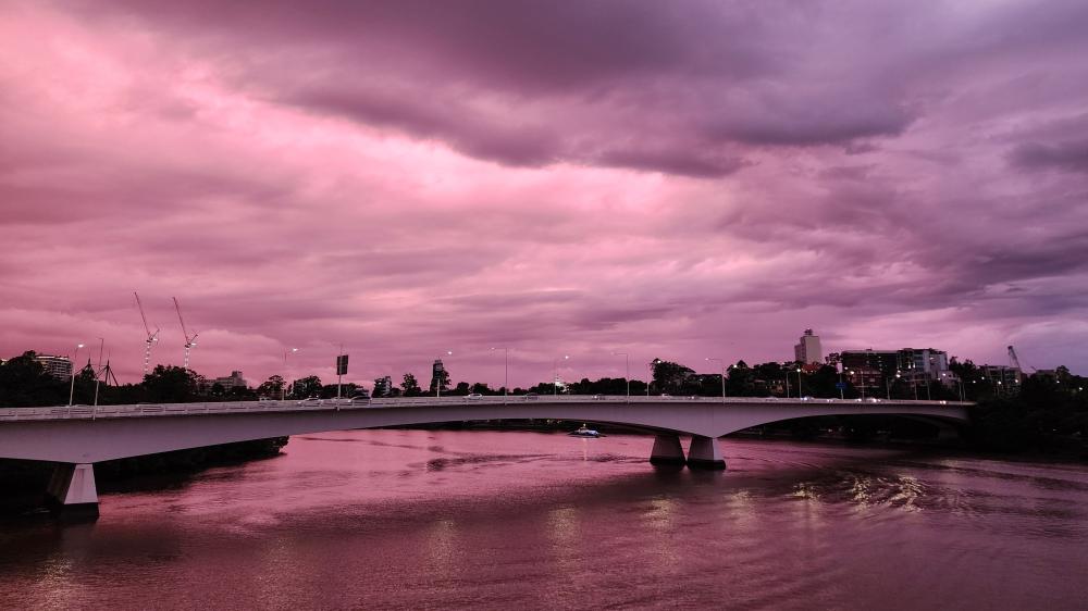 Brisbane Winter Sunset wallpaper