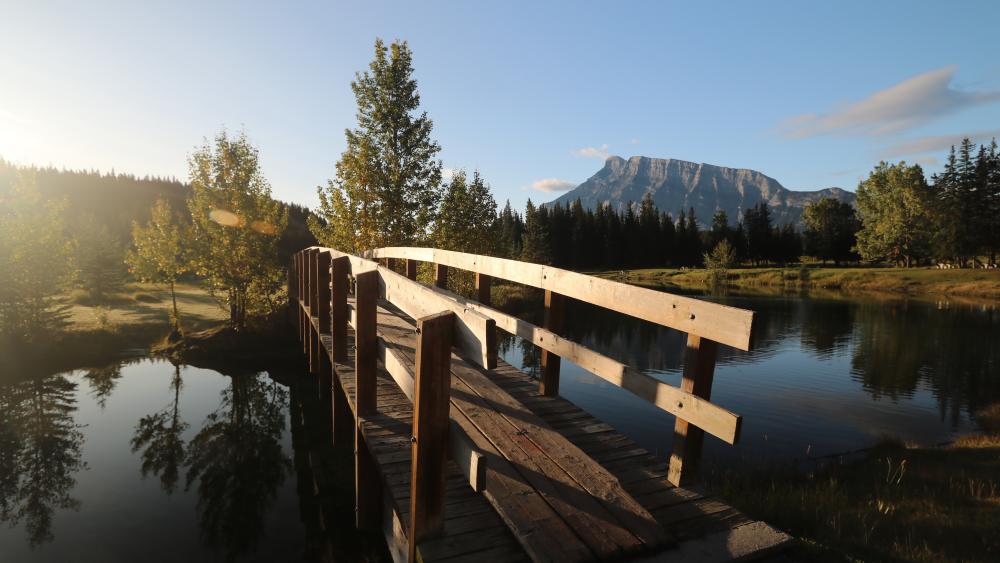 Bridge Over Tranquil Waters wallpaper