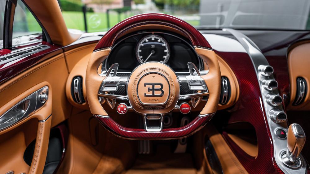 Ultimate Luxury and Performance Bugatti Interior wallpaper