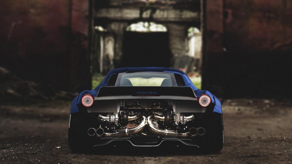 Ferrari 458 Rear View Brilliance wallpaper