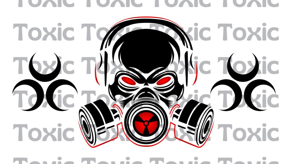 Toxic Gas Mask Skull Art wallpaper