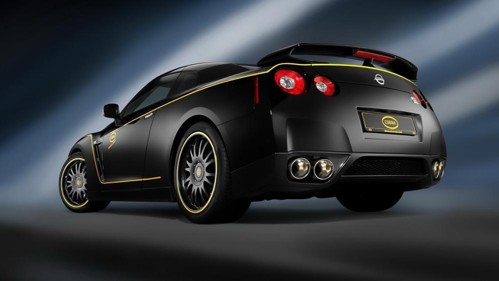 Nissan GT-R Elegance in Black wallpaper