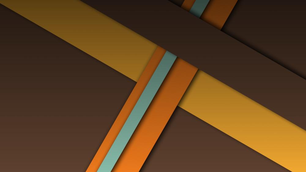 Intersecting Strips in Flat Design wallpaper