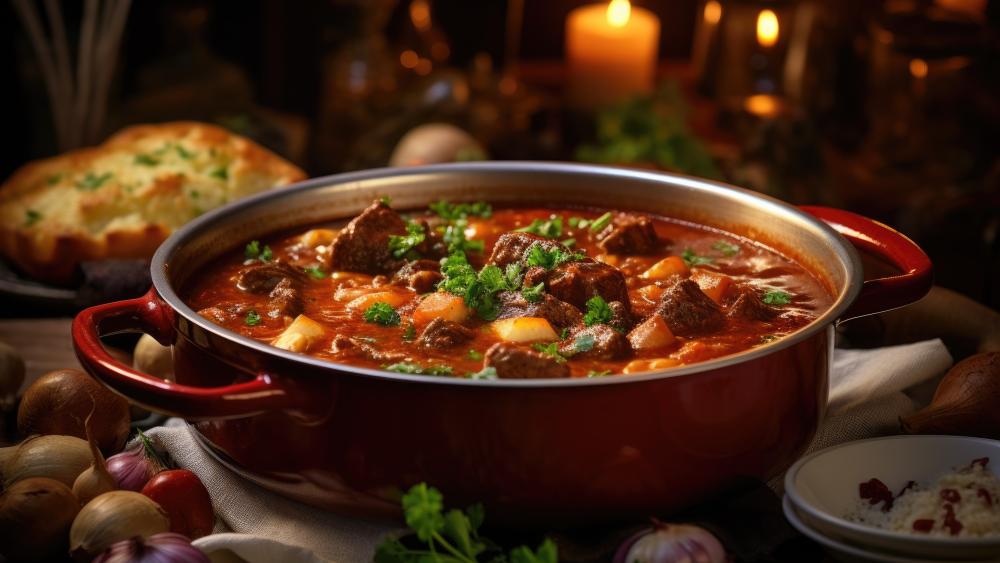 Hearty Hungarian Goulash Stew wallpaper