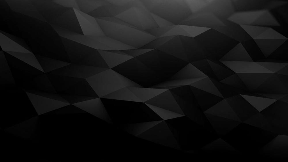 Geometric Shadows in 3D Monochrome wallpaper