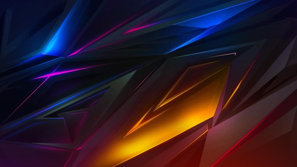 Multicolor Glow Abstract Wallpaper wallpaper