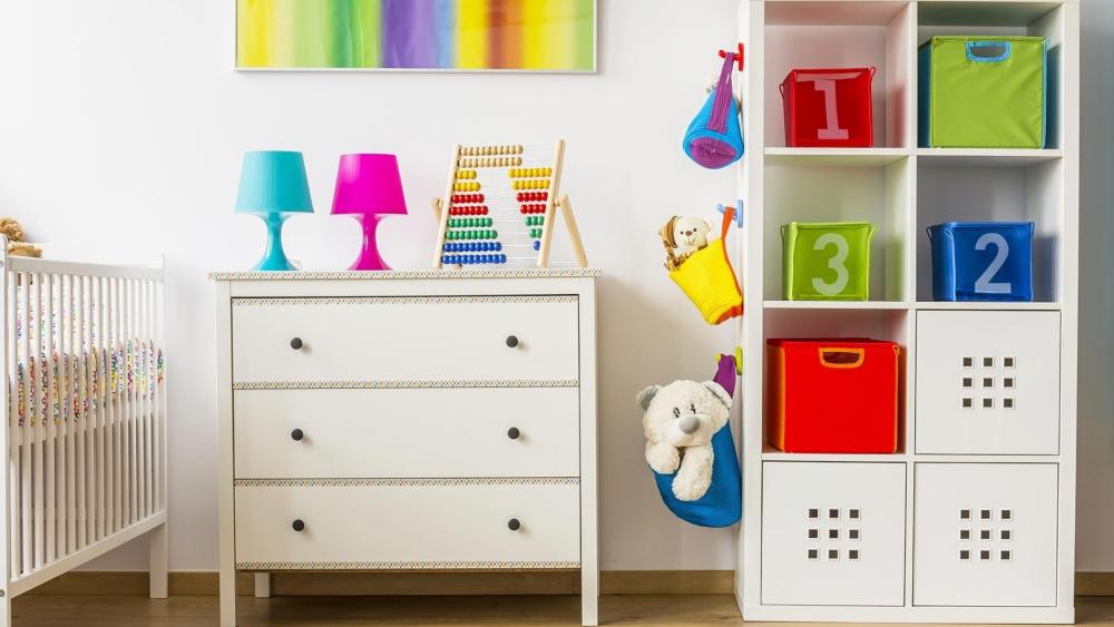 Children's furniture wallpaper