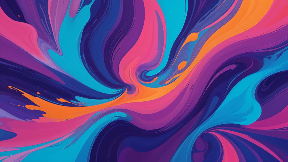 Swirling Vortex of Colors wallpaper