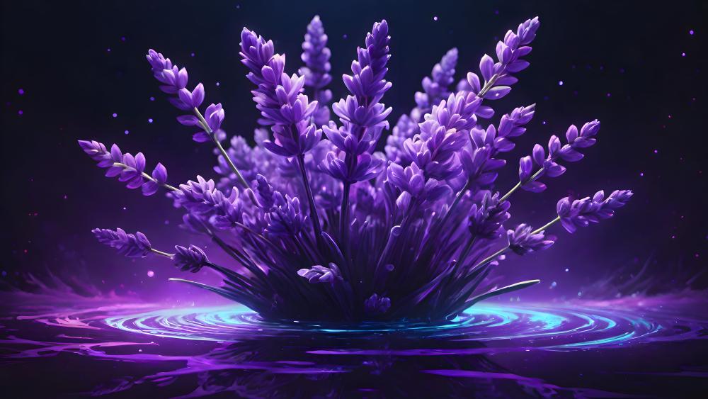 Lavender Fantasy in 8K Detail wallpaper