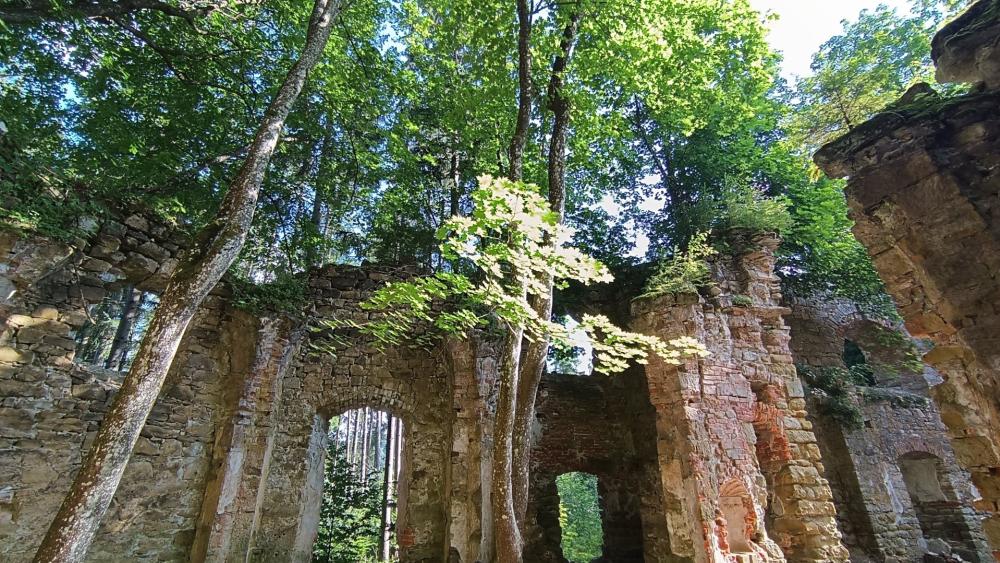 Abandoned church in Zdoňov wallpaper