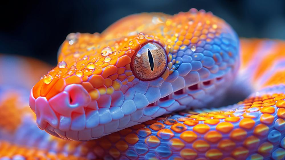 Vibrant Serpent in High-Resolution Glory wallpaper