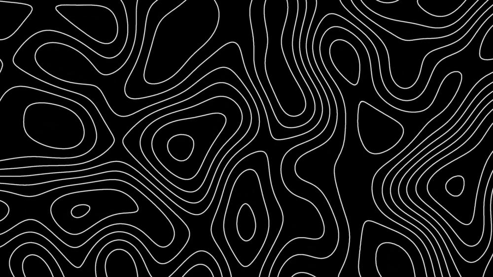 Monochrome Topographic Wonders wallpaper