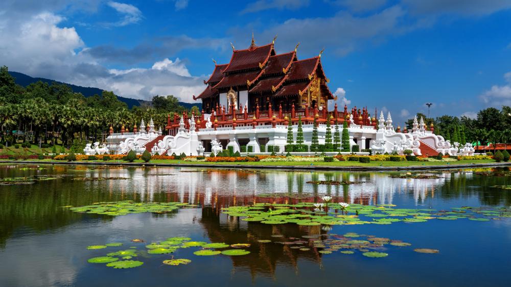 Ho Kham Luang Pavilion in Chiang Mai, Thailand wallpaper