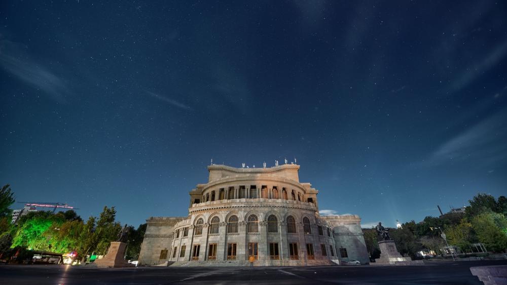 Yerevan Opera House Under the Stars wallpaper