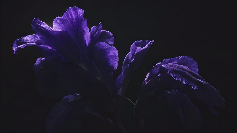 Elegance of an AI-Generated Iris wallpaper