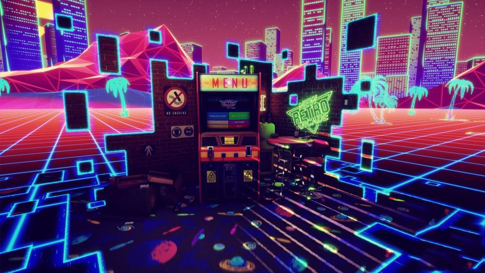 Retro Arcade Neon Dream wallpaper